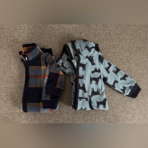 Carters Plaid and Dog Print Fleece Jackets